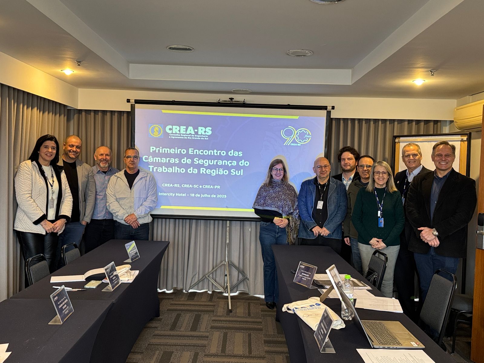 A presidente do CREA-RS, Eng. Amb. Nanci Walter, também participou da abertura